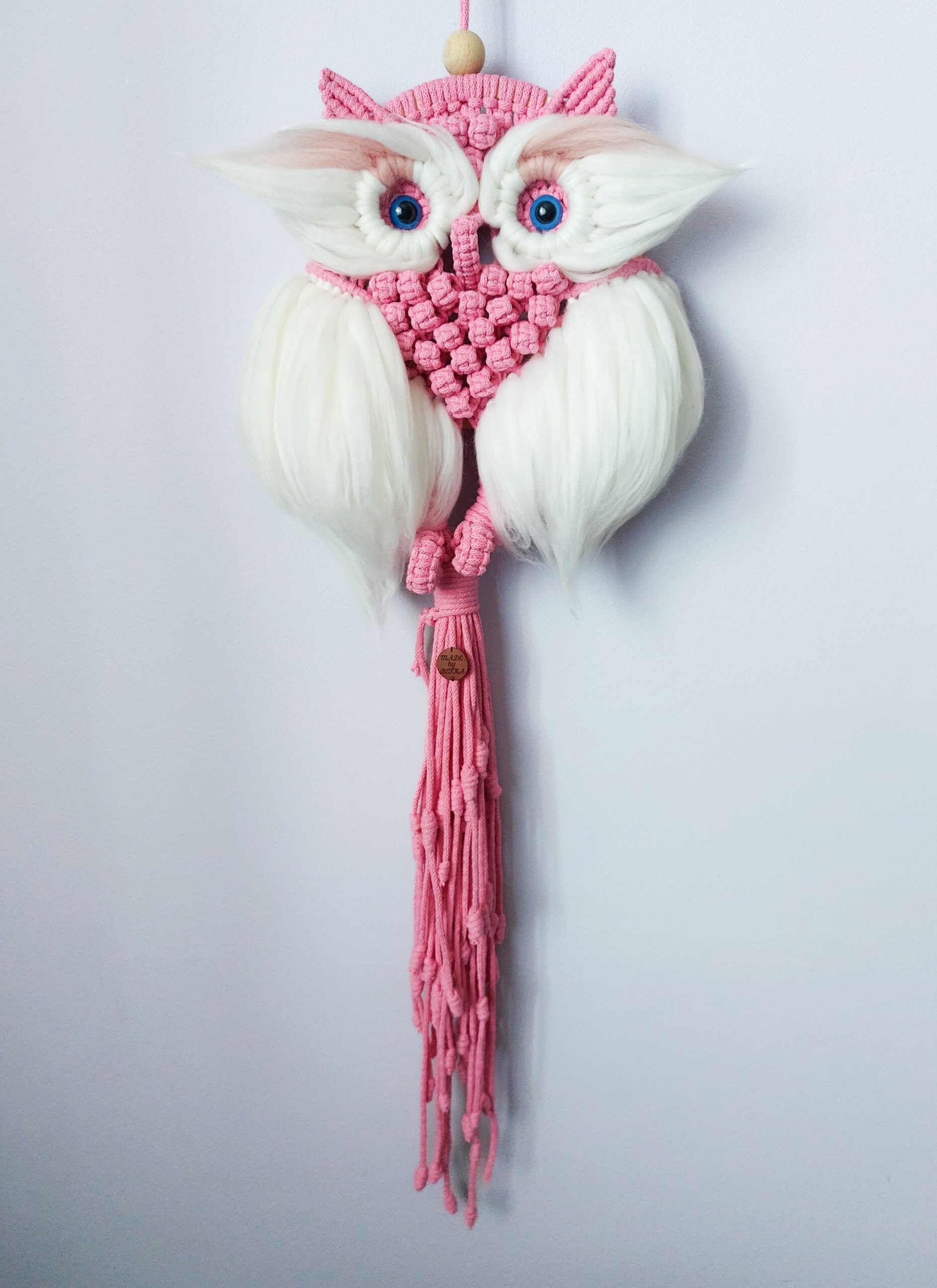 sowa 5 różowa sowa